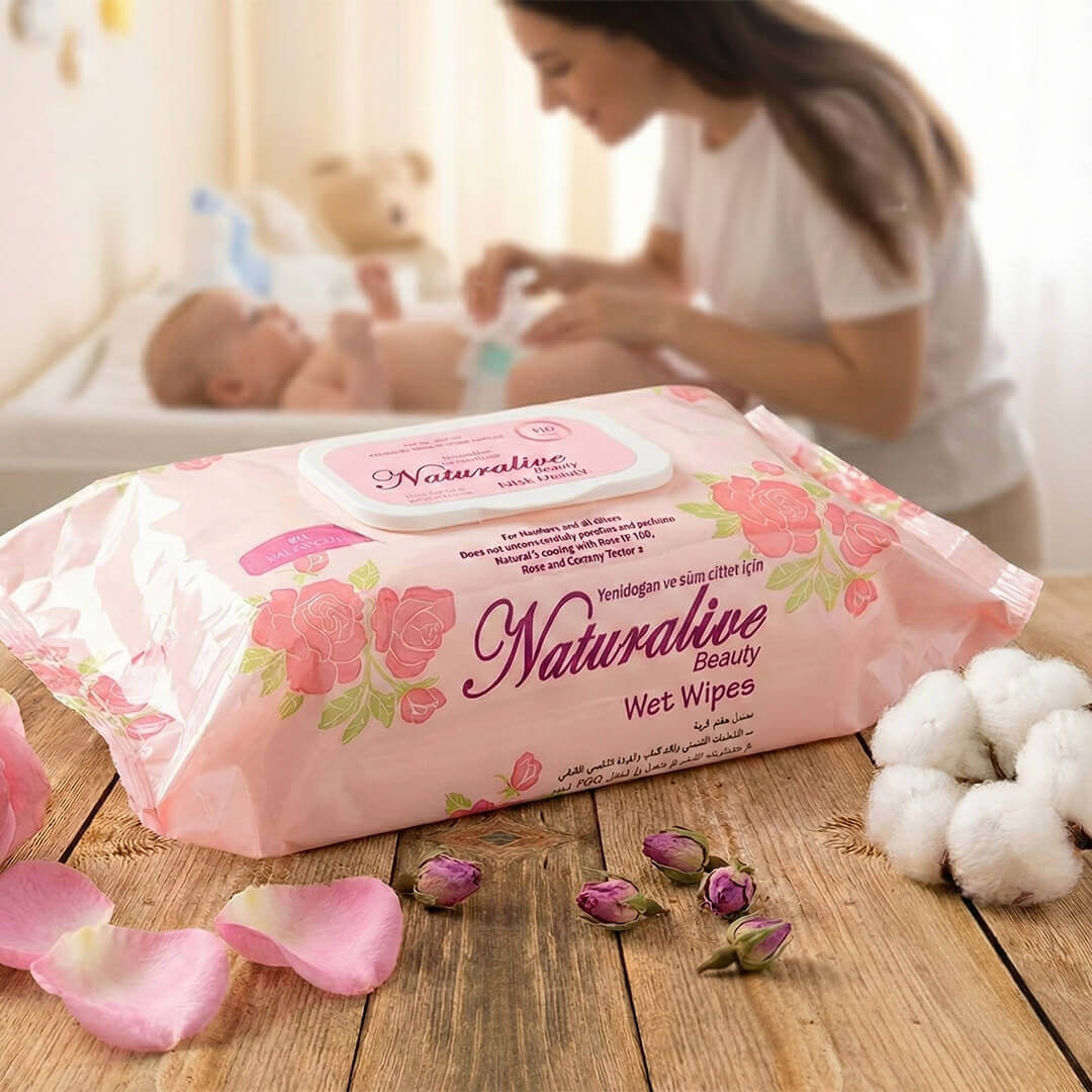 gul sulu islak mendil dogal cilt bakim naturalive foto gul sulu islak mendil dogal cilt bakim naturalive