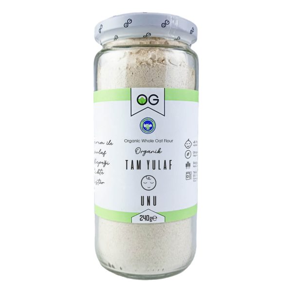 organik tam yulaf unu og natural