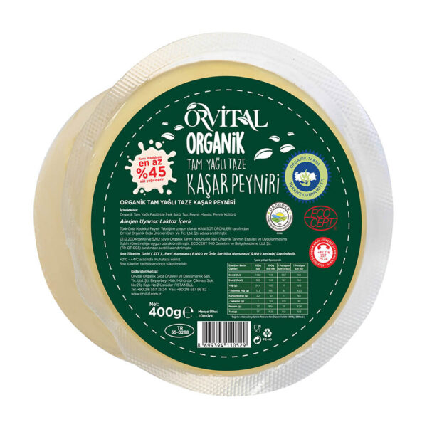 organik tam yagli taze kasar peyniri orvital