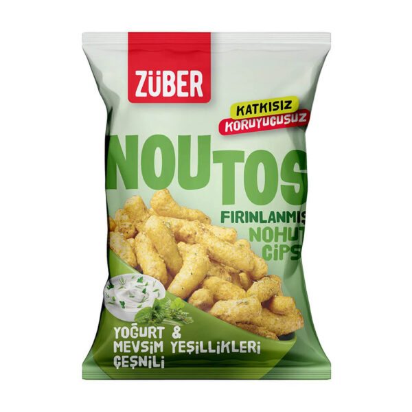 noutos glutensiz yogurt mevsim yesillikleri nohut cipsi zuber