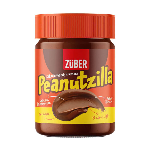 peanutzilla glutensiz kakaolu fistik kremasi zuber